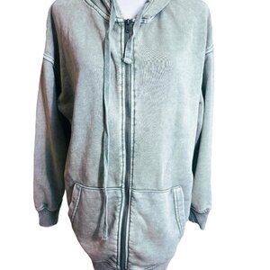 Forever 21 Zip Up Hoodie Pockets Side size S